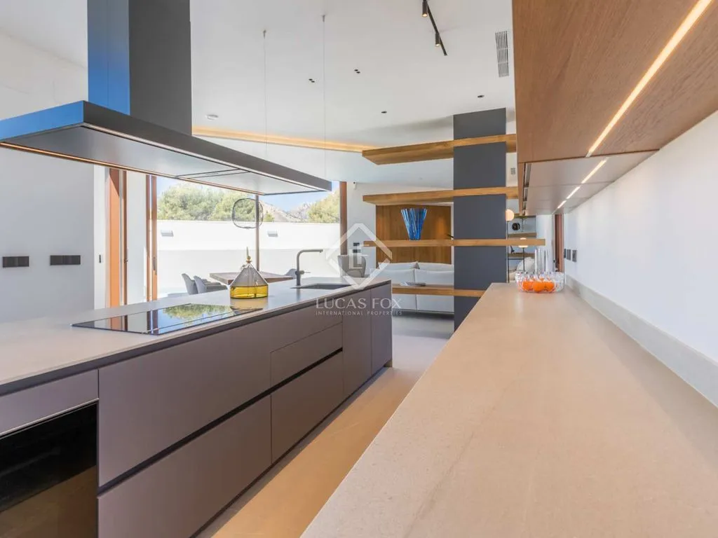 Kitchen - Luxury Villa with Sea View in La Nucía