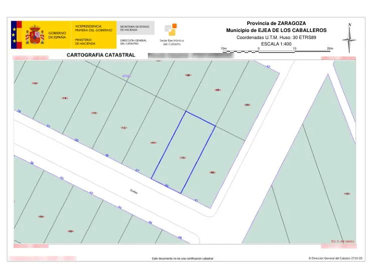 Plaan - Buildable Land near Ejea Centre, Zaragoza