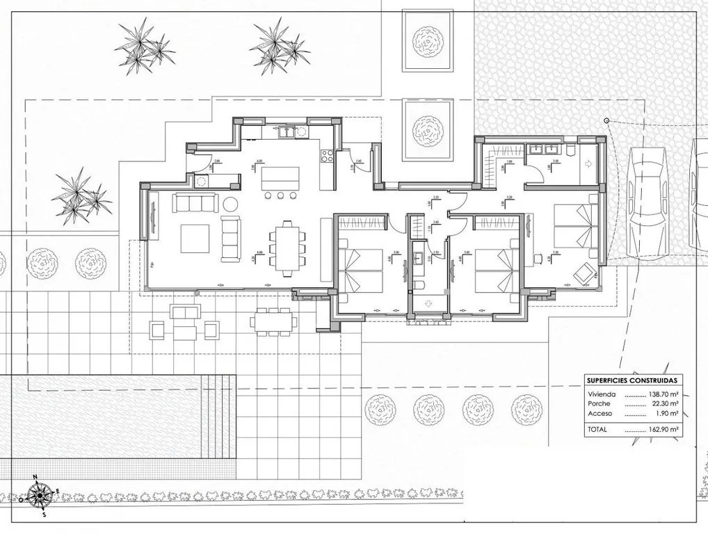Plan - New Build Villa with Pool in Calpe, Valencia