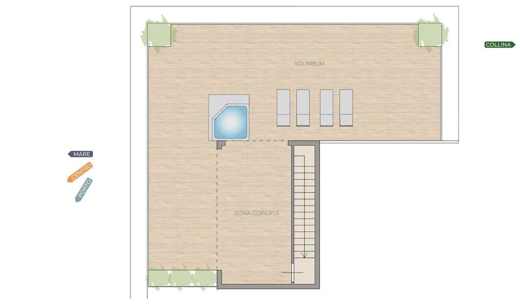 Plan - Luxury Penthouse with Sea View in Loano