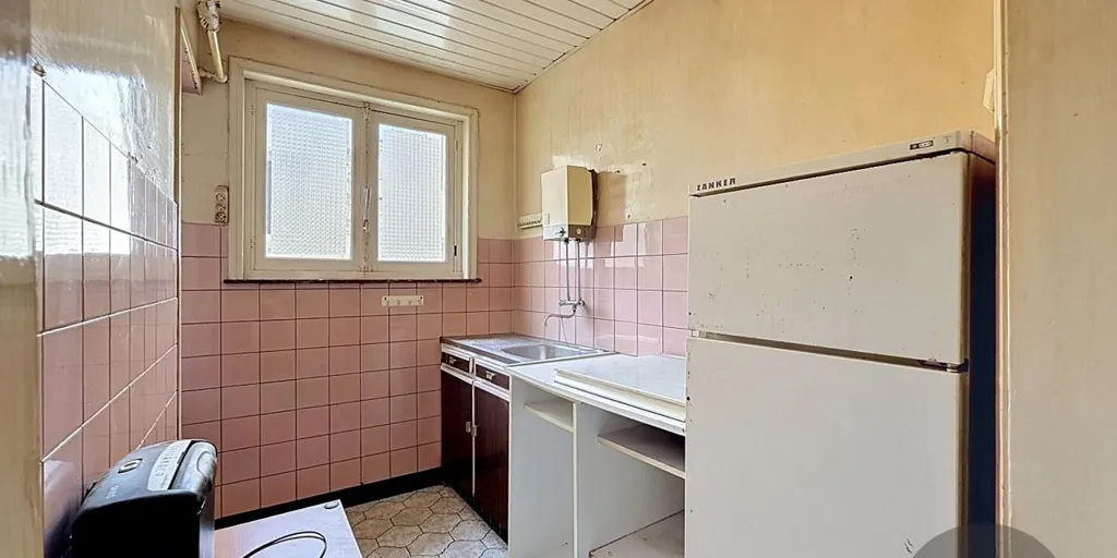 Cuisine - Studio avec Salle de Nuit à Blankenberge, Proche de la Mer