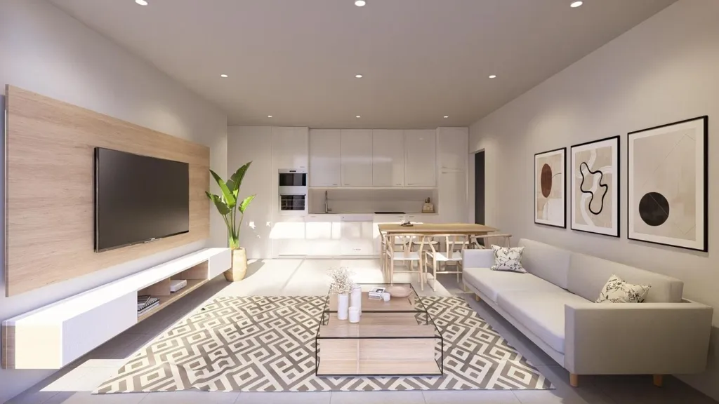 Séjour - New Build Apartment with Pool in Jávea Centre