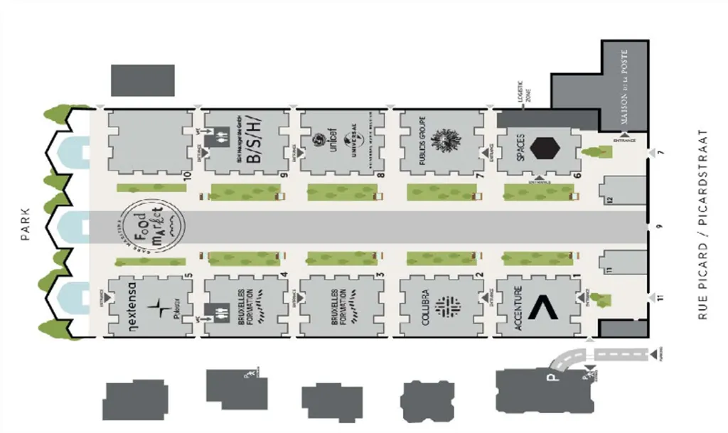 Plaan - Office Space in Renovated Maritime Station, Brussels