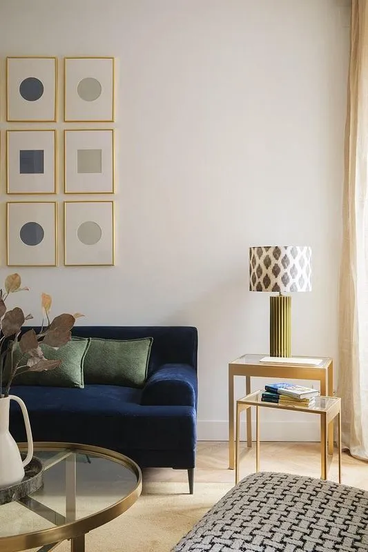 Living Room - Apartment with Pool in Chamberí, Madrid