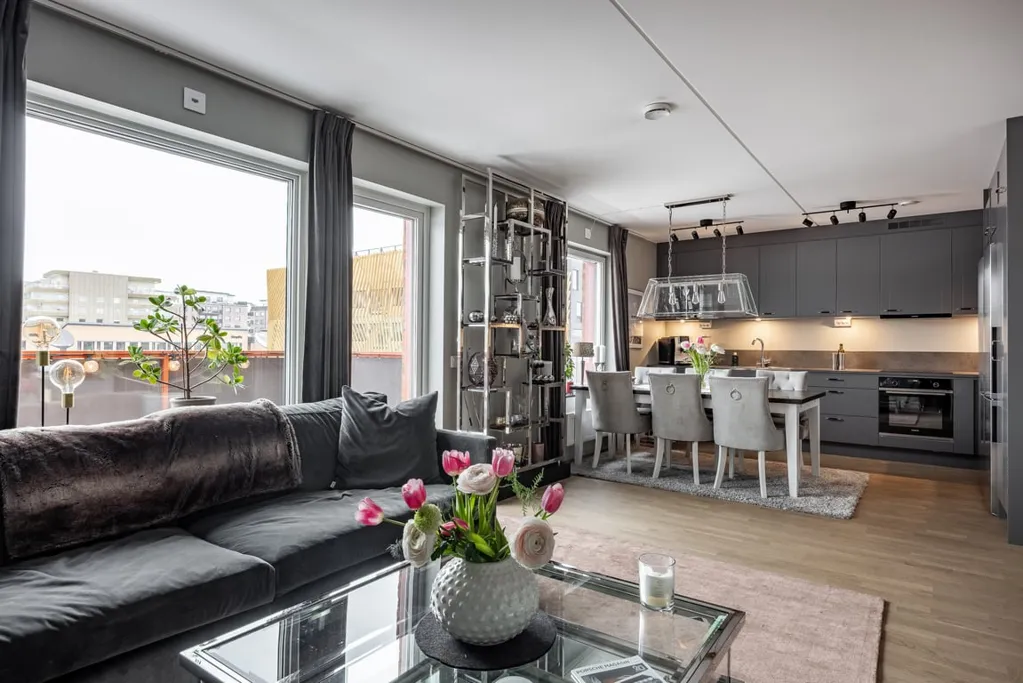 Séjour - Apartment with South Balcony in Hovås