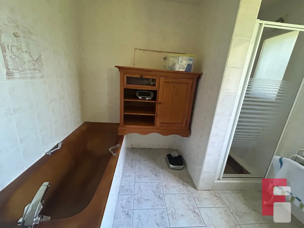 Salles de bain - Maison de Plain-Pied avec Jardin à Thieffrain