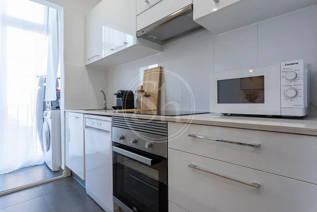 Köök - Furnished Flat with Air Conditioning in Vila de Gràcia