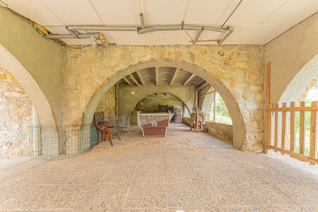 Terrasse - Rustic Masia with Pool in Cabanelles