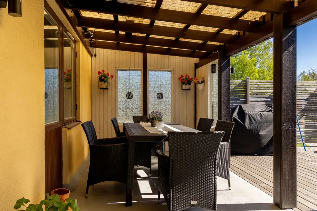 Terrasse - Detached House with Spa in Fågelfors