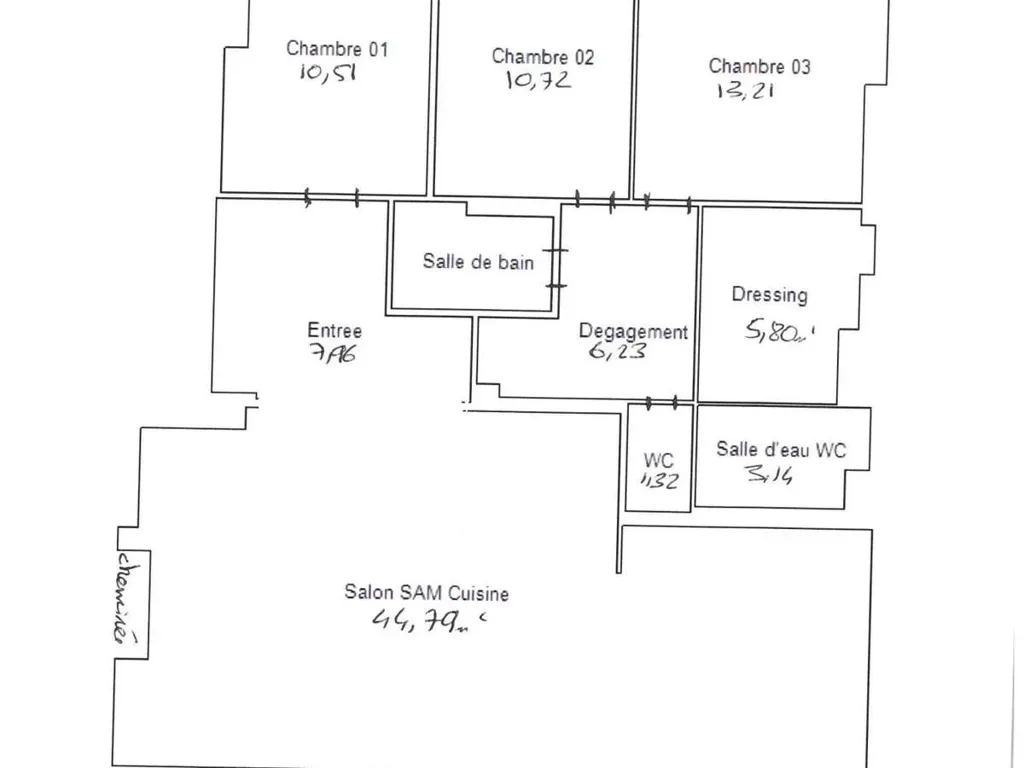 Plan - Appartement Luxueux avec Balcon à Neuilly-sur-Seine