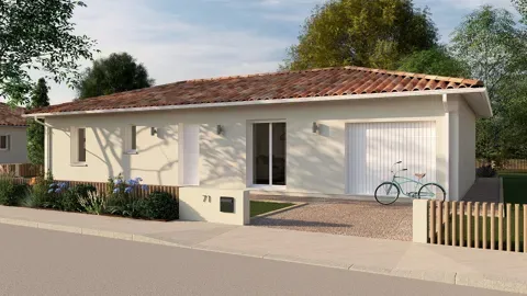 Construction Project with Garden on 1000m² in Malemort