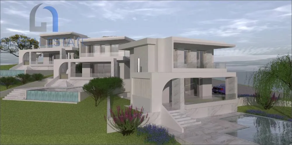 Corner Villa with Sea View in Peukochori