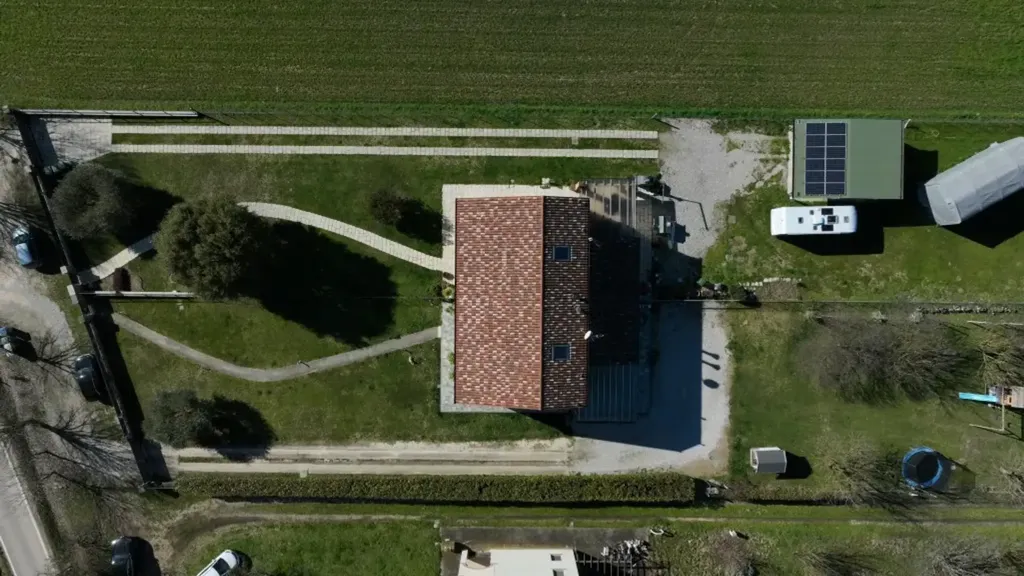 Vue aérienne - Luxury Villa with Garden View in Este, Veneto
