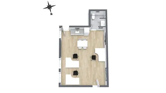 Plaan - Shop with Kitchen in Aalborg Centre