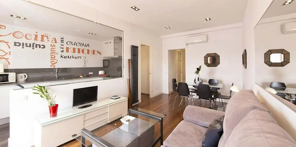 Séjour - Furnished Flat with Terrace in Tirso de Molina Square