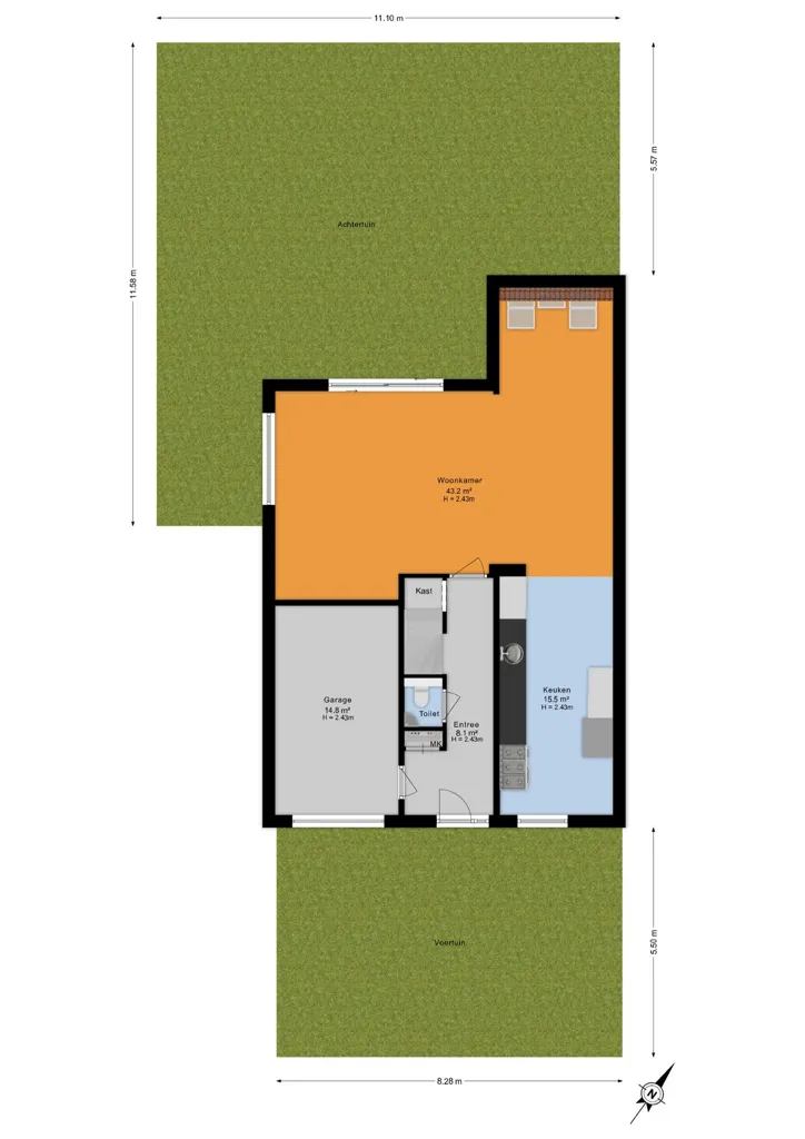 Plan - Waterfront Villa with Terrace in Wateringse Veld