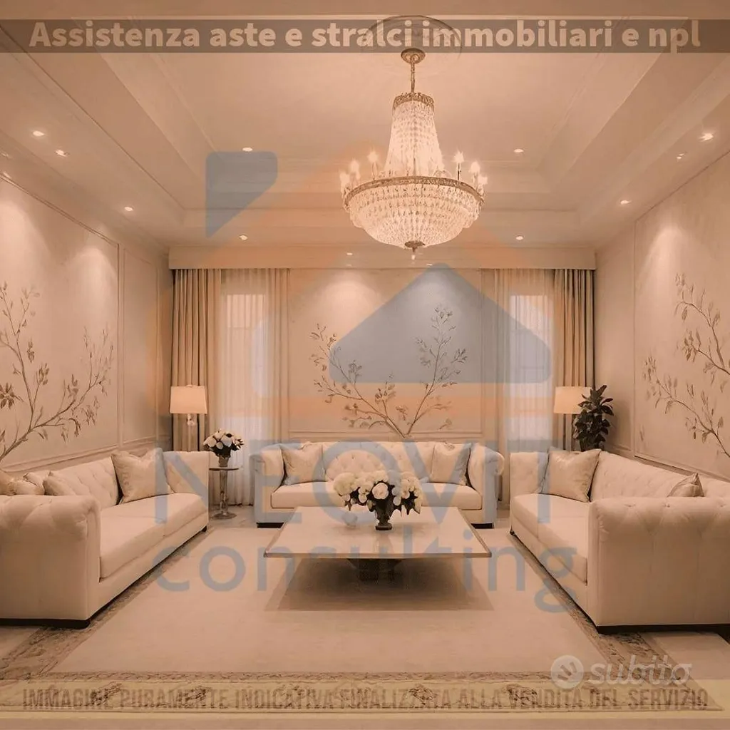 Séjour - Three-bedroom Apartment with Balcony in Bergamo