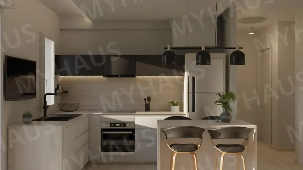 Cuisine - Rearranged Apartment with Sea View in Cervia