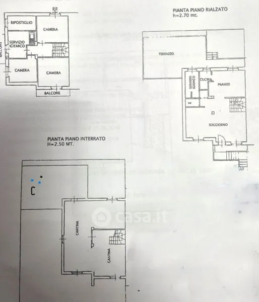 Floor Plan - Dual-Unit Villa with Pool in Gragnano Trebbiense