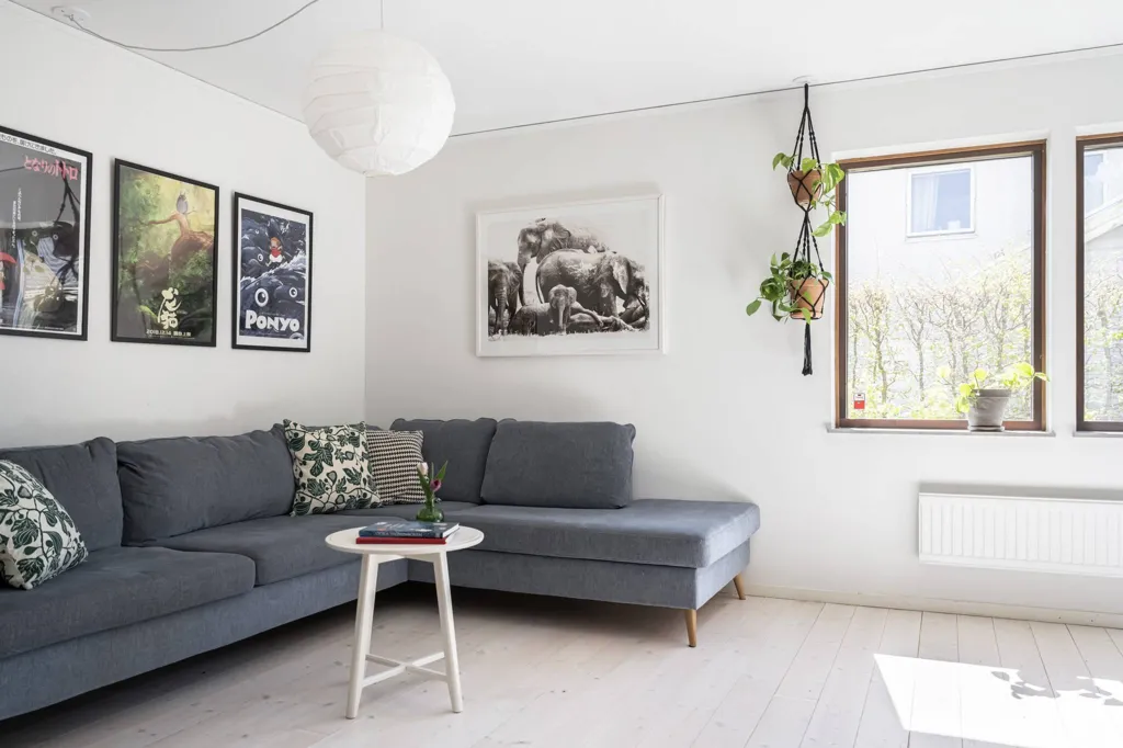 Living Room - Spacious Villa with Garden in Lund