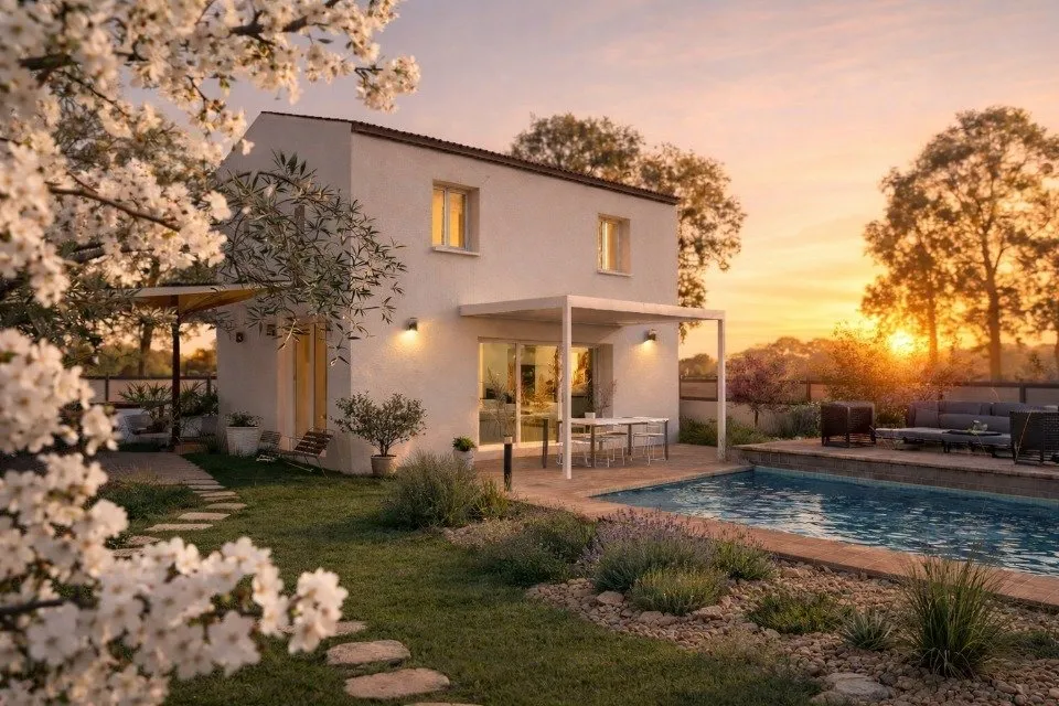Piscine - Terrain à Bâtir avec Vue sur Jardin à Tourves