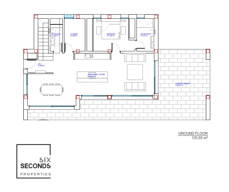 Plan - Detached Villa with Pool in La Marina, San Fulgencio