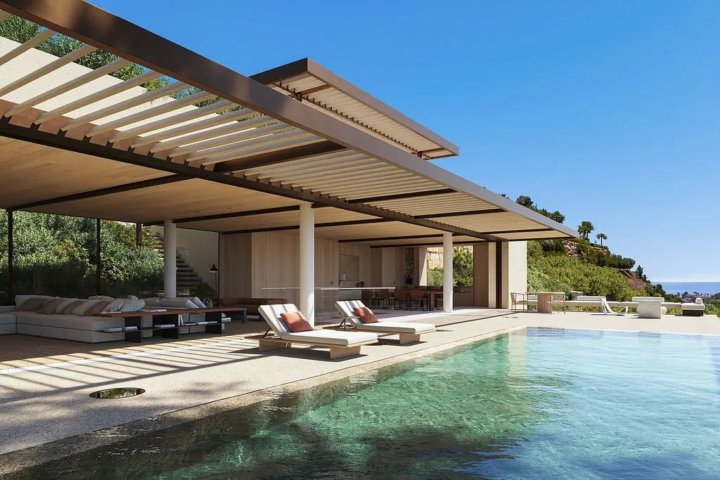 Piscine - Contemporary Villa with Infinity Pool in El Madroñal