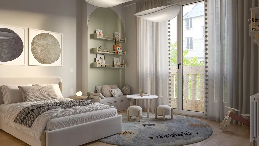 Chambres - Appartement Art Déco avec Vue Dégagée à Paris 16e