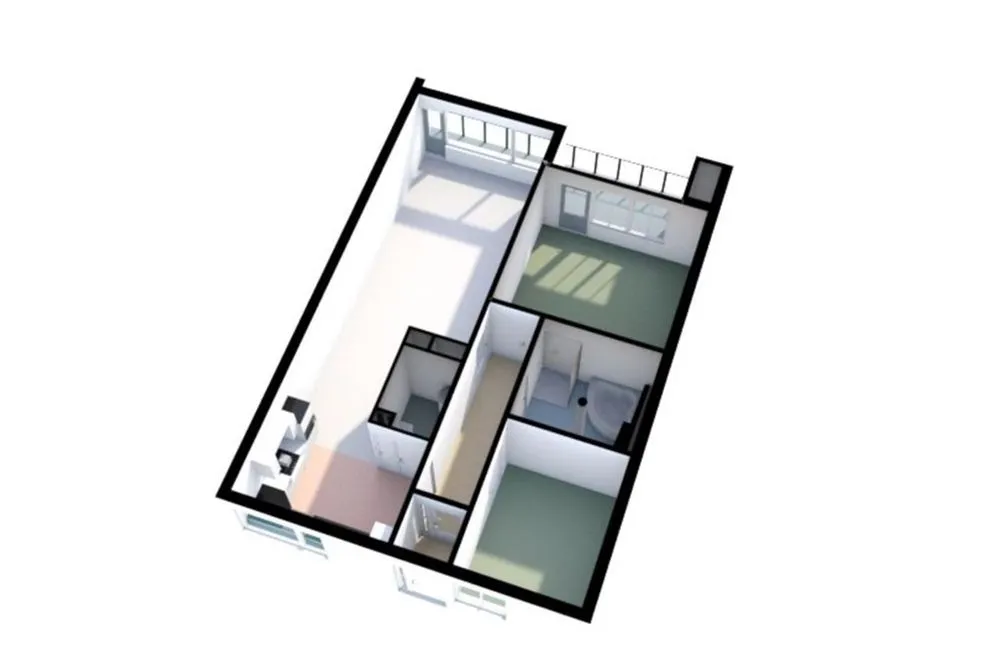 Plan - Apartment with Terrace in Enschede