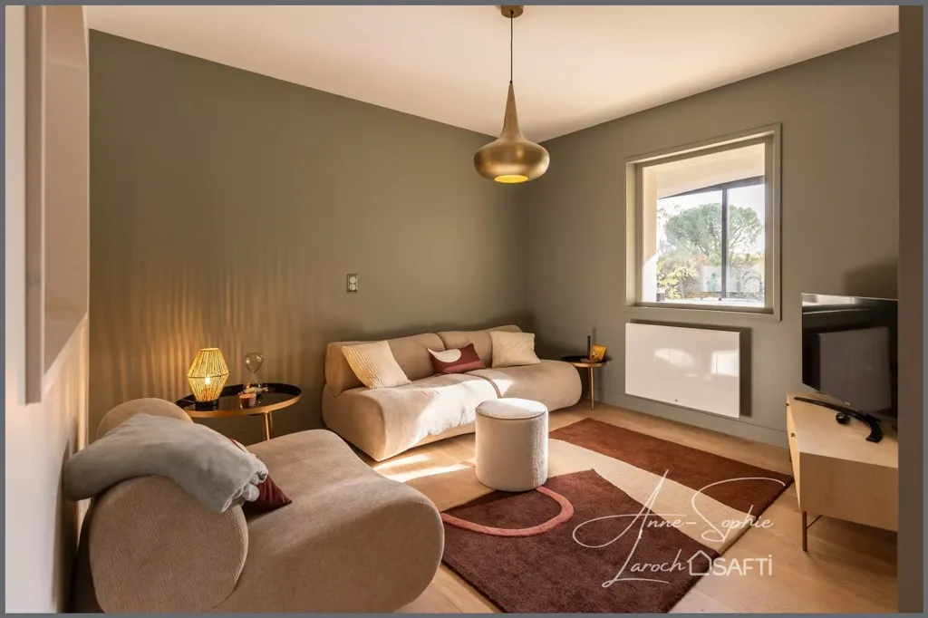 Living Room - Exceptional Villa with River Access in Ardèche Gorges