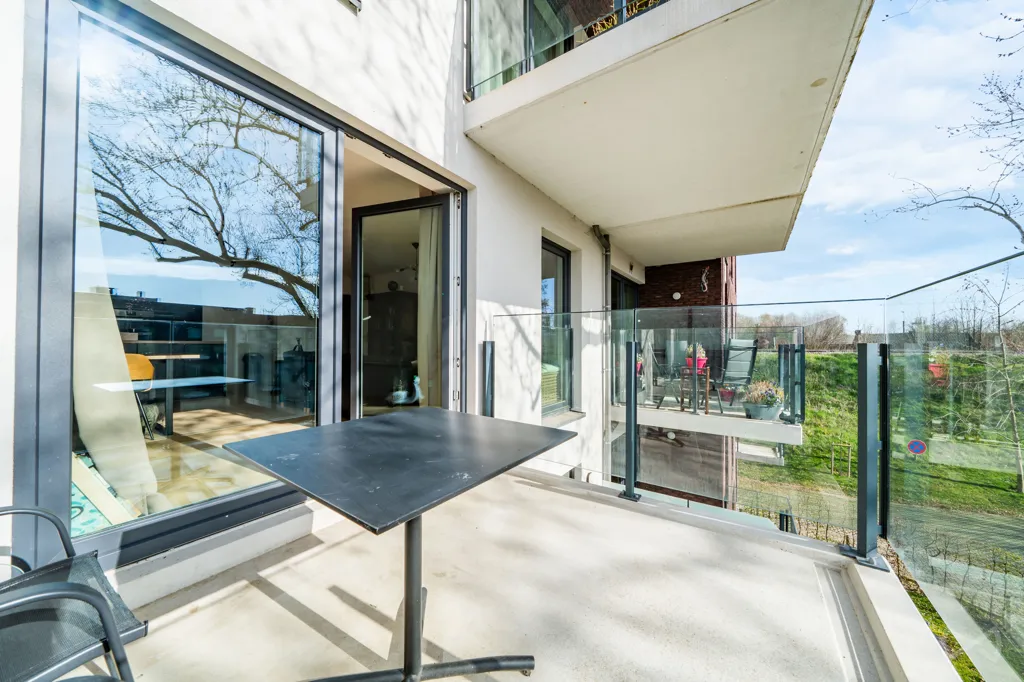 Balcony - Modern Apartment with Terrace in Waremme