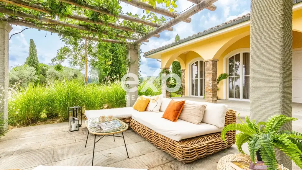 Terrasse - Villa with Saline Pool in Montaione