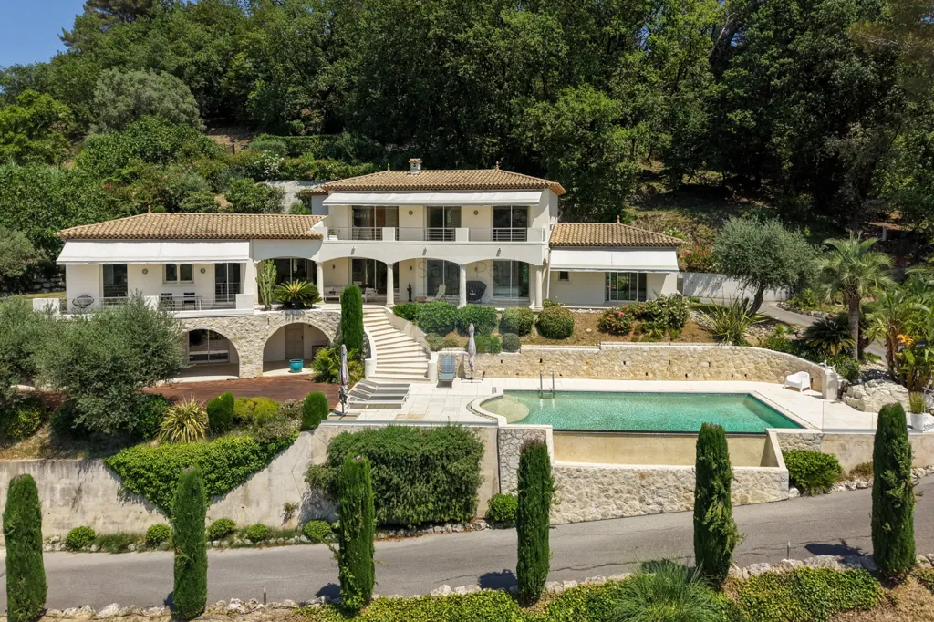 Vista aerea - Provençal Villa with Pool in Saint Paul de Vence