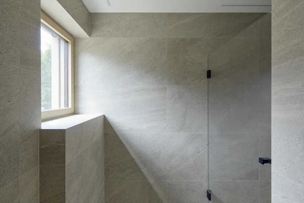 Salles de bain - Maison Jumelée avec Vue sur Forêt à Bridel
