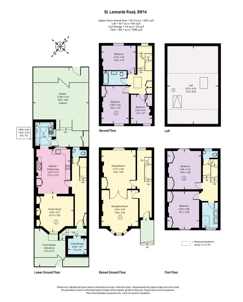 Plan - Maison 5 chambres à London