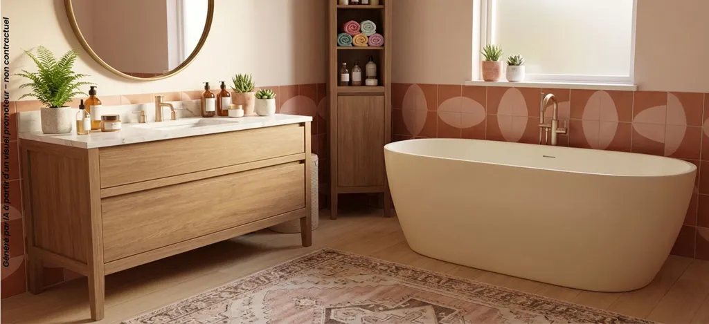 Bathrooms - Contemporary Apartments near Caen Centre