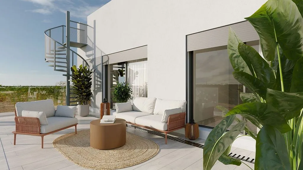 Terrasse - New Flat with Pool in Guadalupe, Murcia