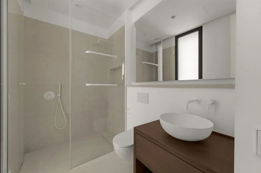Baños - Villa con piscina y vistas al mar en Sant Agustí