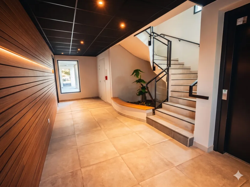 Ingresso - Modern Flat with Terrace in Château-Fleury, Romans-sur-Isère