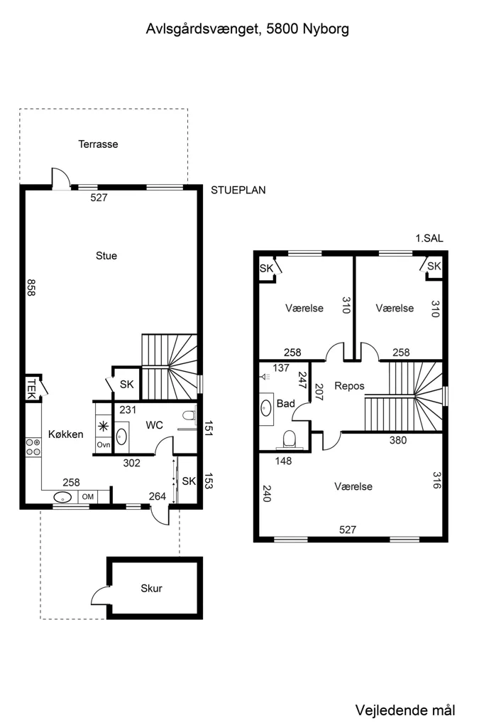 Plaan - Terraced House with Private Balcony in Nyborg
