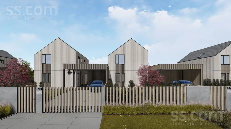 Scandinavian Style Duplex House in Mārupe