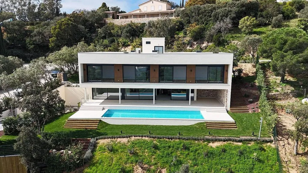 Vue aérienne - Newly Built Villa with Sea Views in Platja d'Aro