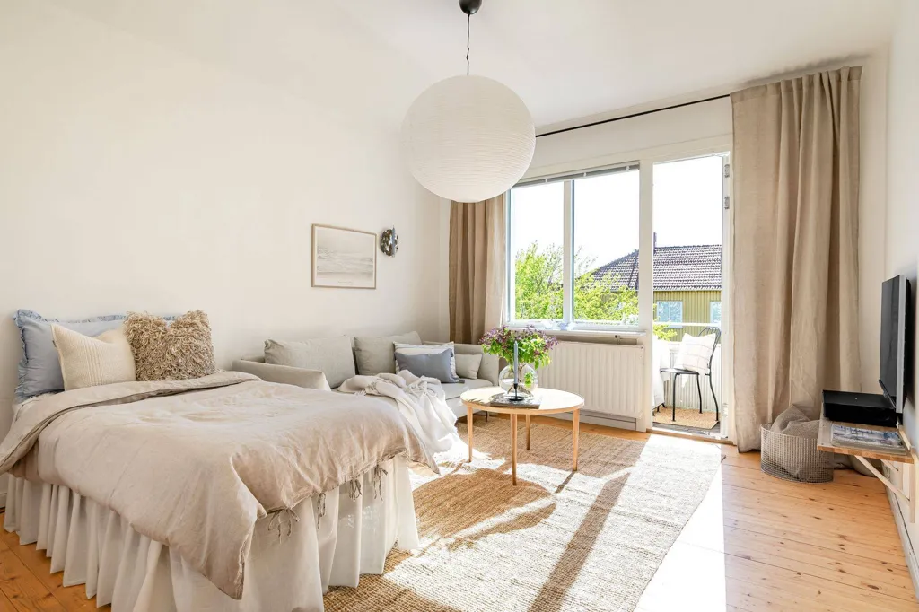 Bedrooms - Modern Apartment with Balcony in Linköping