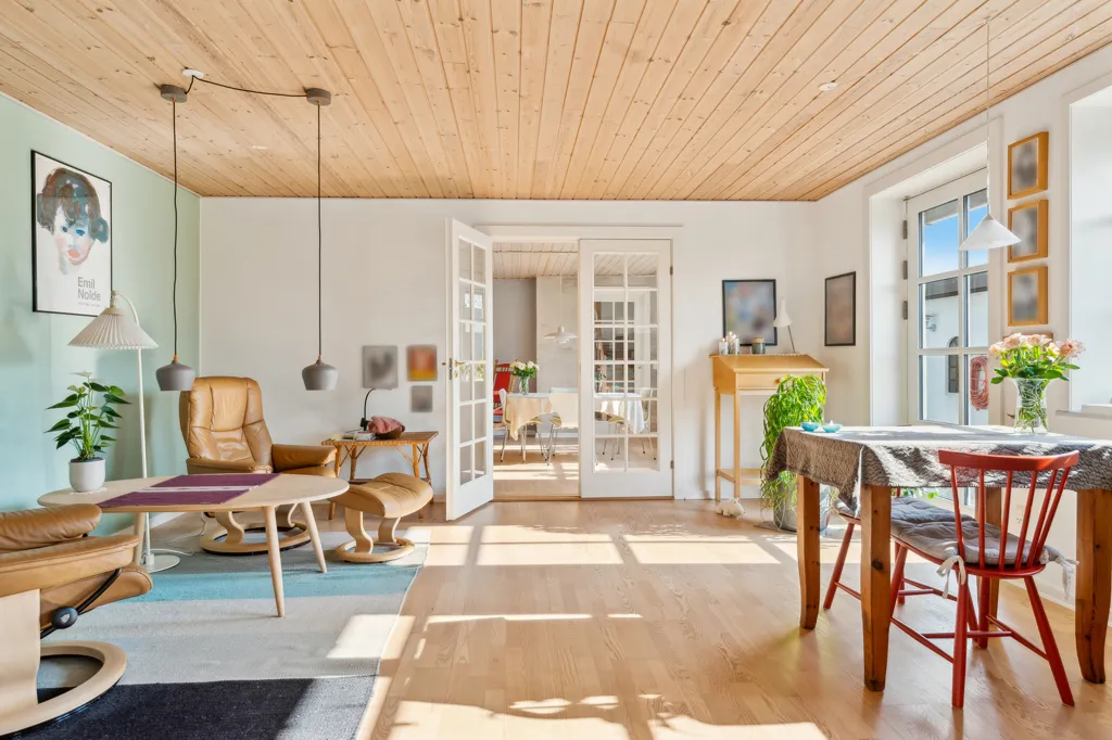 Séjour - Villa with Garden in Mellerup, Randers
