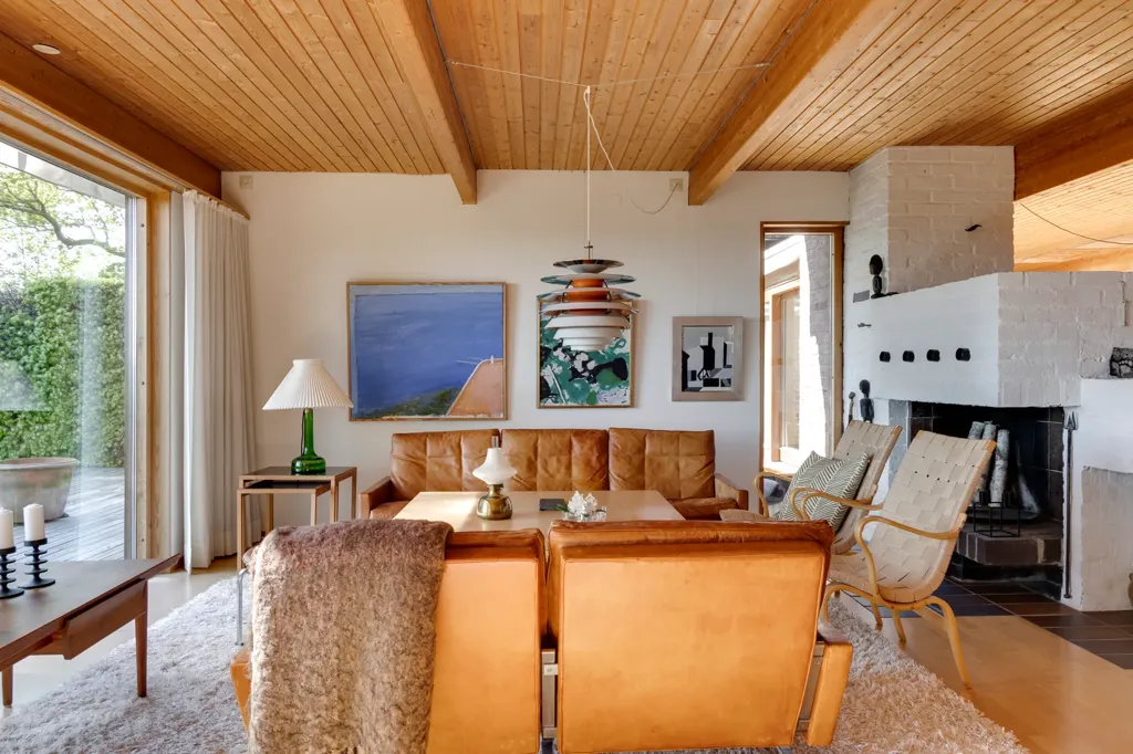 Séjour - Architectural Villa with Sea View in Bjärred
