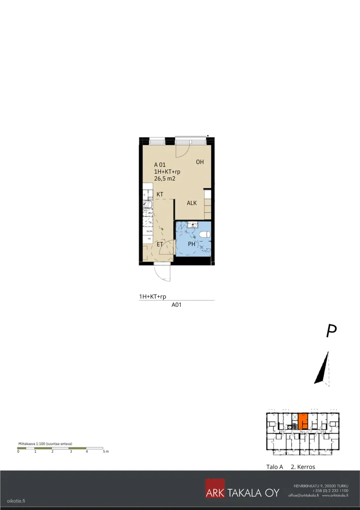 Plan - Apartment with Viennese System in Skanssi, Turku