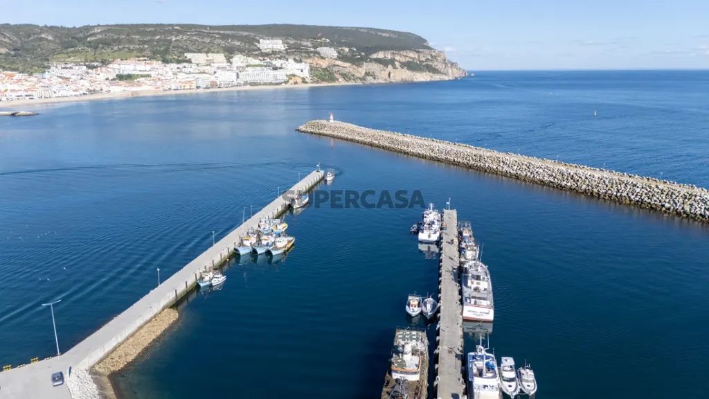 Vue aérienne - Duplex Flat with Sea View in Sesimbra