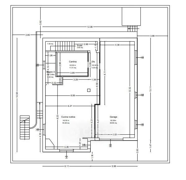 Floor Plan - Villa with Private Garden in Orotelli