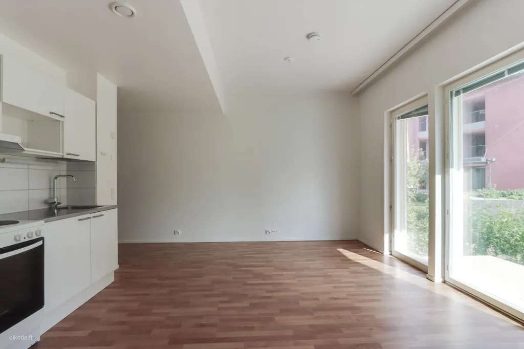 Cuisine - Efficiently Designed Apartment with French Balcony in Järvenperä
