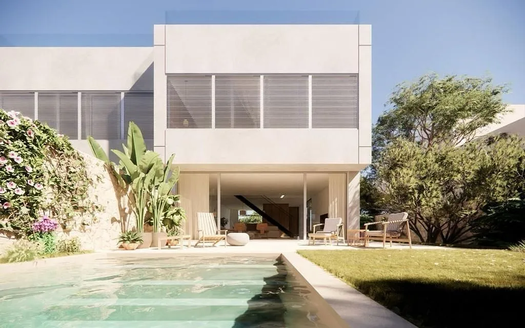 Piscine - Contemporary Semi-detached Villa with Pool in Can Picafort